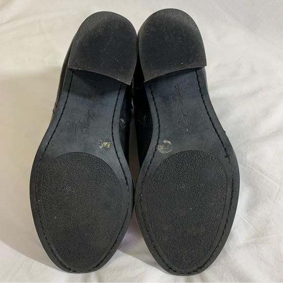 Arturo Chiang Black Leather Boots chunky heel, block heel, zipper, western, 6 - Picture 13 of 16